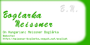boglarka meissner business card